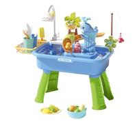 Water Play Table, Kids Sensory Activity Toy Set, Outdoor Splash Learning Center Fun, Durable Water Game Station, Educational Play Backyard Beach Preschool Daycare Summer Use