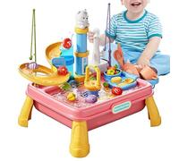 Water Play Table - Sand Water Table Toys, Play Sink With Running Waters | Outdoor Sensory Activity Game With Built-In Pump, Flowing Waters Tub Portable Backyard Toy Playroom Set Kids Daycare Garden