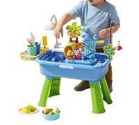 Water Play Table | Sensory Activity Toys - Activity Table,for Backyard Beach Daycare Preschool Summer Patio Camping Indoor Boys Girls