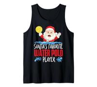 Water Polo Christmas Santa's Favorite Water Polo Player Tank Top