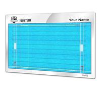 Water Polo Coach Tactical Board. Personalised with Name Logo or Club Crest. Double Sided Dry Wipe Board 13.8 x 9.5 inches