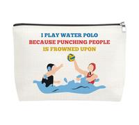 Water Polo Gifts Makeup Bag Water Polo Player Gift Waterpolo Lover Gift for Women Friend Sister Christmas Birthday Travel Cosmetic Pouch Thank You Gifts for Woman Accessories Toiletry Bags