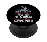 Water Polo Girl Don't Let The Pretty Face Fool You I'm A PopSockets Adhesive PopGrip