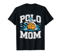 Water Polo Mom Retro Vintage Badge Proud Parent Graphic T-Shirt