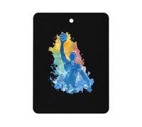 Water Polo Player Car Air Freshener Pad Square | Fragrance Tablets Hanging Interior Home Aromatherapy
