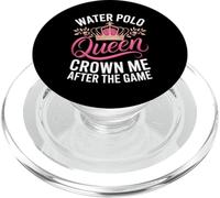 Water Polo Queen Crown Me After The Game Pride PopSockets PopGrip for MagSafe