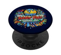 Water Polo Served Hot Graffiti Competitive Athlete Humor PopSockets Adhesive PopGrip
