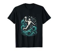 Water Polo Splash - Sports Fan Heart Beat T-Shirt