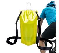 Water Pouch Flask - 650ml Leak-Proof Foldable Drinking Container, Strap Carrier | Flexible Portable Bottle Design, Durable Outdoor Gear Ideal Vacation Camping Swimming Gym Ship Snorkeling Ski Travel