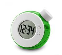 Water Powered Digital Clock with Time and Date Display, Silent Operation, Stopwatch Function, Eco Friendly Battery Design, Water Activated for(green)