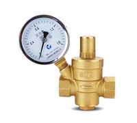 Water Pressure Reducing Valve G 1/2" 3/4" 1" 2" Brass Water Pressure Reducing Maintaining Valve DN15/DN20/DN25/DN32 Regulator Adjustable Relief Gauge(DN40,Without Gauge)