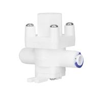 Water Pressure Reducing Valve, Quick Connect Automatic Shut Off Regulator for RO Systems Water Purifiers Food Grade PP White 1 4 Inch 1 Pack