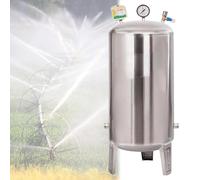 Water Pressure Tank,15-80 Gal Stainless Steel Well Pressure Tank, Fully Automatic Water System Pressure Tank with Mounting Kit for Well Pump and Water Systems (60L/15.8Gal, 23.6"x15.7")