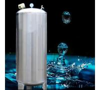 Water Pressure Tank, Stainless Steel Vertical Well Pump Pressurized Storage Tank, 1 Inch Inlet/Outlet Union