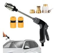 Water Pressure Washer, Adjustable Nozzle Portable Spray, Non Slip High Pressure Washer for Car Detailing, Garden Lawn Patio Window Cleaning Tool