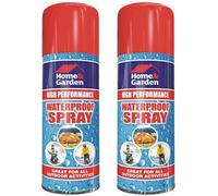 Water Proof Spray 2 X 300ml Against Moisture and Dirt for Outdoor Equipment, Waterproof Spray, Use On Fabric Protector, Tents, Camping, Fishing, Hiking Clothe, Shoes & Boots All Outdoor Activities