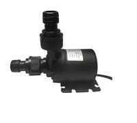 Water Pump 24V 12V High Pressure Ultra Quiet Solar Lift 5M 800L/H Brushless Motor Submersible Water Pumps Quick Break Joint(DC24V Wiring,Pump connector C)