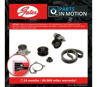 GATES KP17PK1570 Water Pump + V-Ribbed Belt Kit