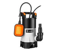 Water Pump: DEKO Submersible Water Pump 400W 8000L/H, Portable Water Sump Pump to Empty Pool, Water Drainage Pump for Clean and Dirty Water for Garden Pond, Pools, and Ditches + Float Switch