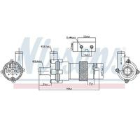 Water pump Electric 831056 NISSENS for MERCEDES-BENZ C-CLASS T-Model CLK C-CLASS