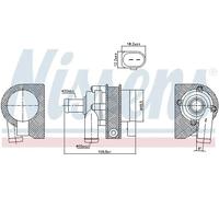 NISSENS 831063 Water Pump, parking heater