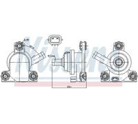 NISSENS 831078 Water Pump, parking heater