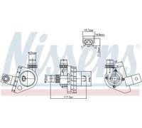 NISSENS 831115 Water Pump, parking heater