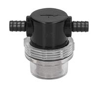 Water Pump Filter in Line Strainer Barb ABS 3/8in 1/2in Output for DC 12V 80 PSI Pumps Great Filtering Wide Utility for Sprayer Pressure Washer Floor Scrubber Watering Car Washing