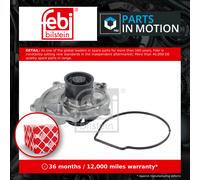 Water Pump fits JEEP WRANGLER Mk3 2.8D 2007 on ENS Coolant KRX027359AA Febi New