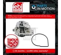 Water Pump fits VAUXHALL ASTRA G, H, J 1.6 1.8 2000 on Coolant 01334142 Febi New