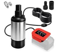Water Pump for Einhell 18 V Battery, 792GPH Brushless Submersible Pump, Dirty Water Pump, Suction Pump, for Pool Pumps, Garden Watering, Car Washing, Puddles, Camping, Cellar (No Battery)
