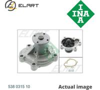 WATER PUMP FOR OPEL,VAUXHALL VECTRA A,86,87,17 DT,X 17 DT INA 538 0315 10