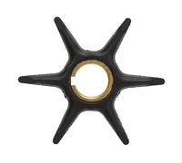 Water Pump Impeller 775521 6 Blade Outboard Engine Pump Impeller for Johnson Evinrude 25hp 30hp 35hp 28hp 33hp, Metal and Rubber Construction, Direct OEM Replacement