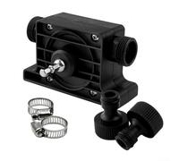 Water Pump, miniature Drill Driven High Flow Water Pump with Two Connectors, Portable Water Transfer Pump for Garden Irrigation Aquarium Drainage