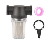 Water Pump Strainer Filter 1 Inch Female NPT in-Line Twist-On Pipe Strainer with 40 Mesh Stainless Steel Filter Screen for RV, Garden Hose, Water Pump