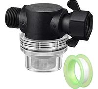 Water Pump Strainer Filter, Compatible with Shurflo Swivel Nut 255-315, 1/2 Inch Pipe Fitting with 50 Mesh Stainless Steel Screen and 6.6 FT Tape