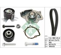 Timing Belt & Water Pump Kit fits PEUGEOT 508 Mk1 2.0D 10 to 18 Set INA 0816K5