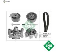 Timing Belt & Water Pump Kit fits VAUXHALL MOVANO A 2.5D 01 to 10 Set INA New