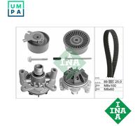 Timing Belt & Water Pump Kit fits VAUXHALL MOVANO A 2.5D 01 to 10 Set INA New
