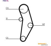 CONTITECH CT1049WP1 Water Pump Timing Belt Kit