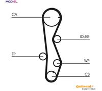 CONTITECH CT1099WP1 Water pump and timing belt kit