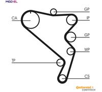 CONTITECH CT1120WP1 Water pump and timing belt kit
