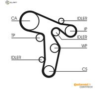 WATER PUMP & TIMING BELT KIT CT1139WP6 FOR SKODA OCTAVIA/II/Combi LAURA FABIA