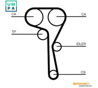 WATER PUMP & TIMING BELT KIT CT1167WP7PRO FOR SKODA OCTAVIA/III/Combi FABIA 1.2L