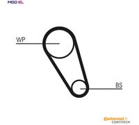 Timing Belt Kit + Water Pump CT1185WP4 CONTINENTAL CTAM for VW SEAT SKODA