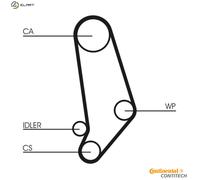 CONTITECH CT539WP1 Water pump and timing belt kit