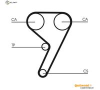 CONTITECH CT881WP4 Water pump and timing belt kit