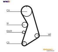 CONTITECH CT909WP2 Water pump and timing belt kit