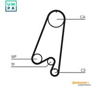 CONTITECH CT910WP1 Water pump and timing belt kit