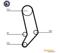 WATER PUMP & TIMING BELT KIT CT939WP1 FOR VW CARAVELLE/EUROVAN/IV/Bus/Mk 2.4L